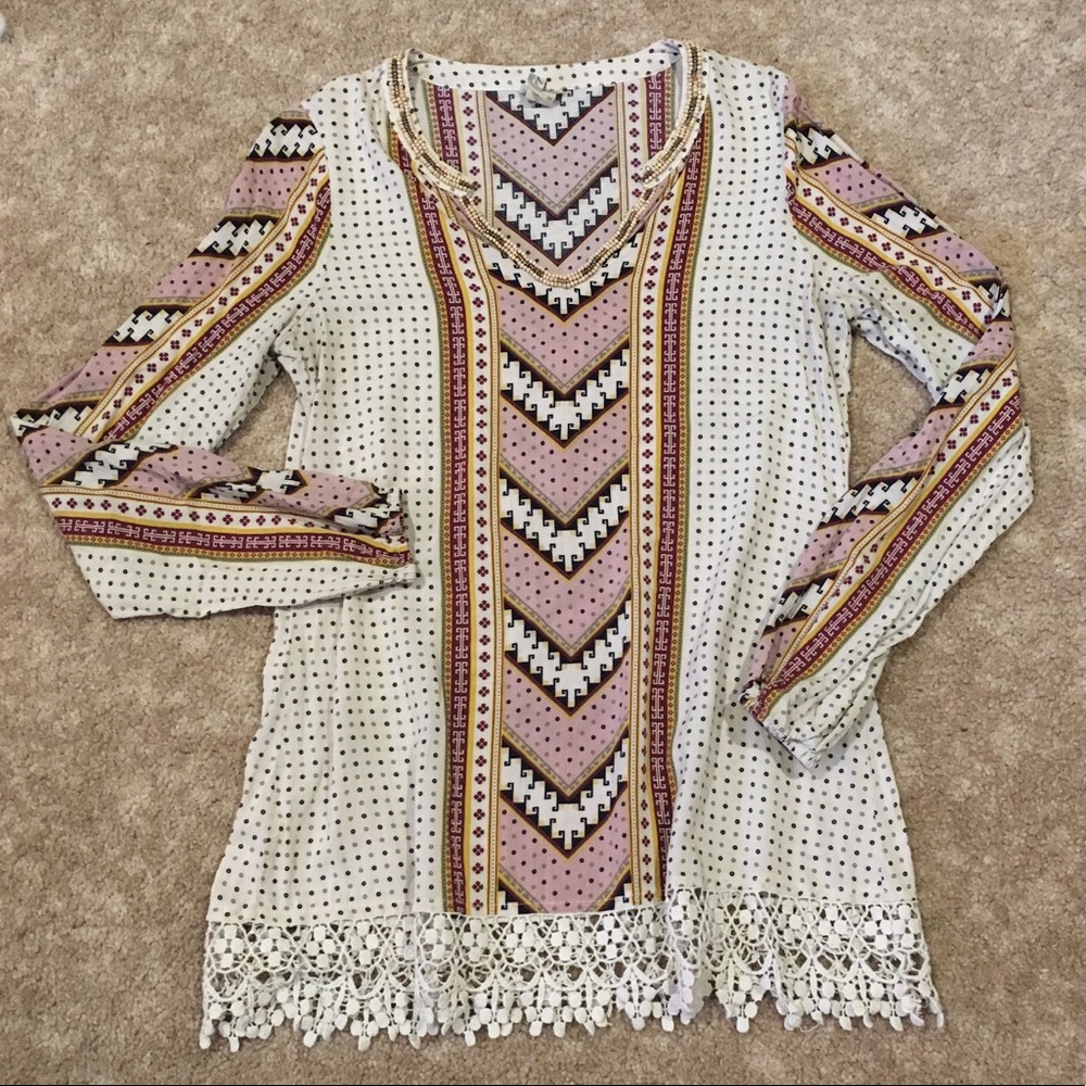 Gimmicks by BKE Boho Tunic - S